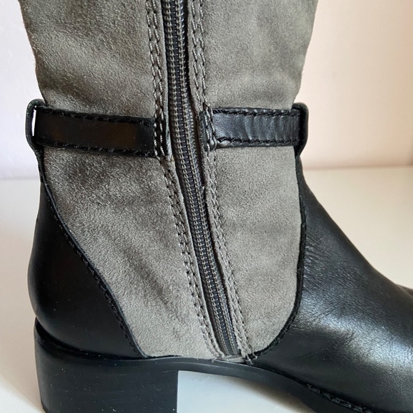 Suede & Leather Riding Boots - Picture 10 of 11